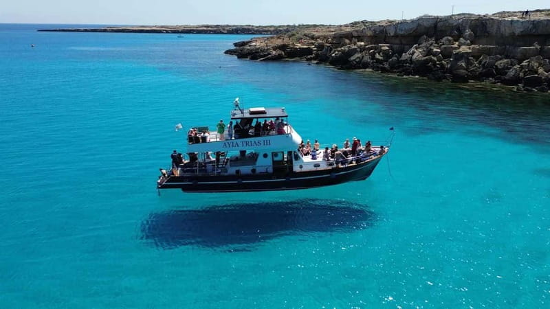 Protaras: Luxury Blue Lagoon Cruise / 3H, 2 Swim Stops - Key points before you book