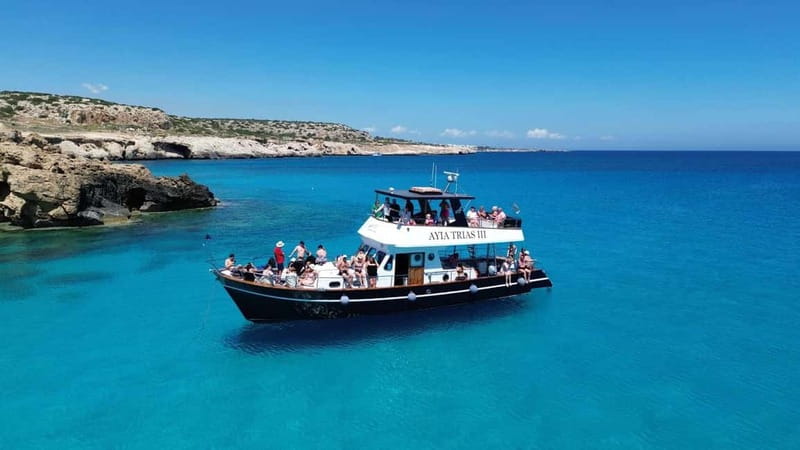 Protaras: Luxury Blue Lagoon Cruise / 3H, 2 Swim Stops - Setting out from Paralimni Marina