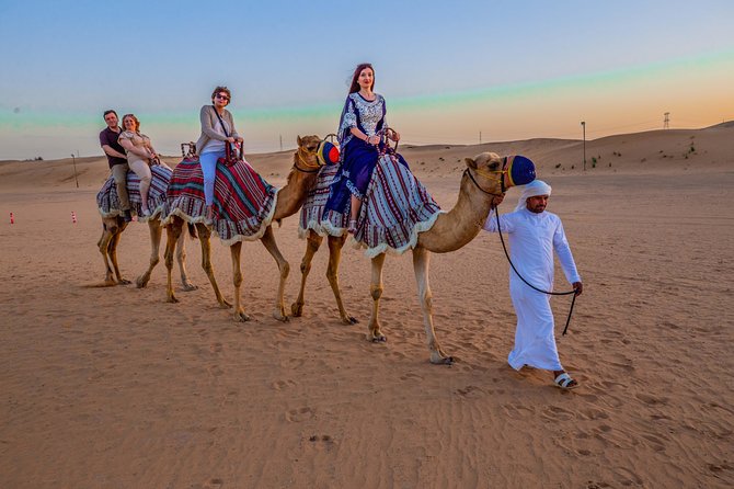 Quad Bike & Premium Desert Safari, with BBQ Dinner with 6 shows - Sandboarding, henna, coffee, and camel riding