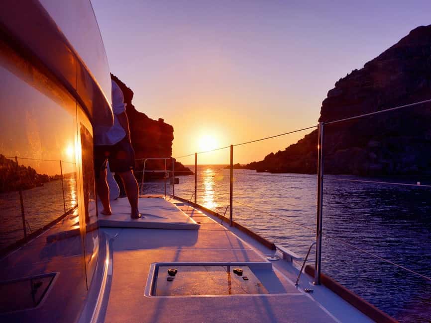 Rethymno: Luxury Sunset Cruise with Dinner and Drinks - The Panormo stop and the question of swimming