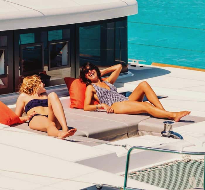 Rethymno Premium Catamaran Cruise: Healthy Lunch & Open Bar - Georgioupoli Bay or Skaleta, depending on the weather