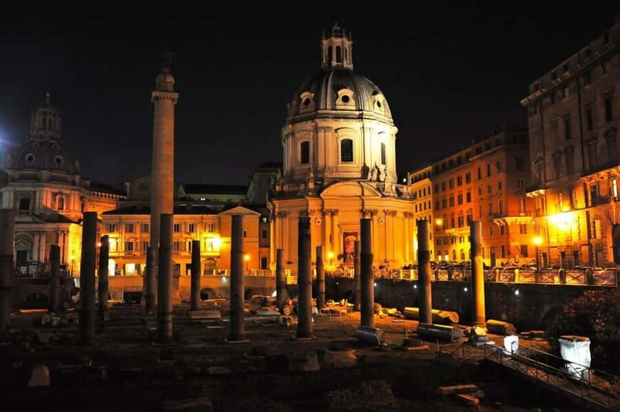 Rome After Dark: Private Luxury Night Tour by Car - The Colosseum at night, from the outside