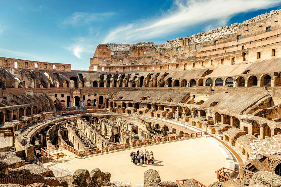 Rome: Exclusive Colosseum Underground and Arena Guided Tour - Walking through the Roman Forum