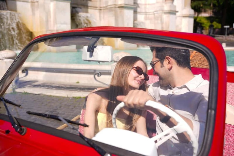 Rome in a Fiat Jolly: Exclusive Vintage Ride & Photo Tour - Fontana dell’Acqua Paola and Janiculum Hill