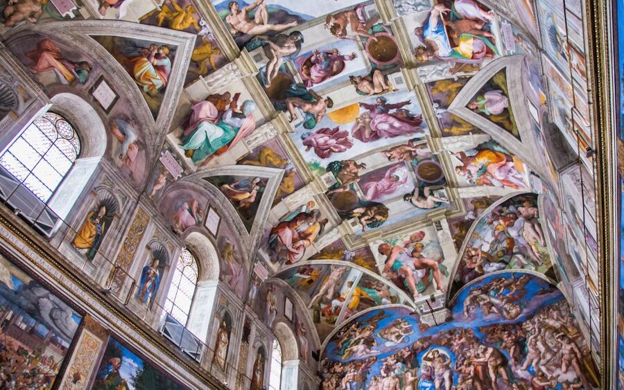 Rome: Vatican and Sistine Chapel Tour with VIP Entrance - The Gallery of Maps and views toward the Vatican Gardens