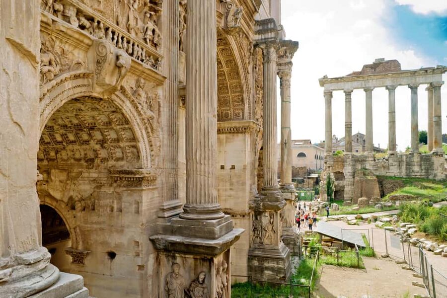 Rome: VIP Colosseum, Roman Forum, Palatine Hill Experience - Entering the Colosseum and seeing the first two tiers