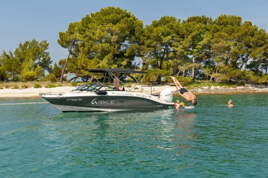 Rovinj: Luxury Island Hopping with Swimming & Snorkeling - Katarina’s optional cliff jump