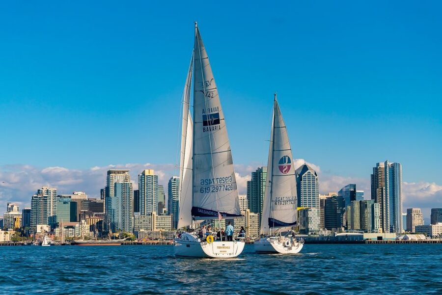 San Diego: Relax on a Morning, Day or Sunset Luxury Sail - Passing the USS Midway and Downtown San Diego