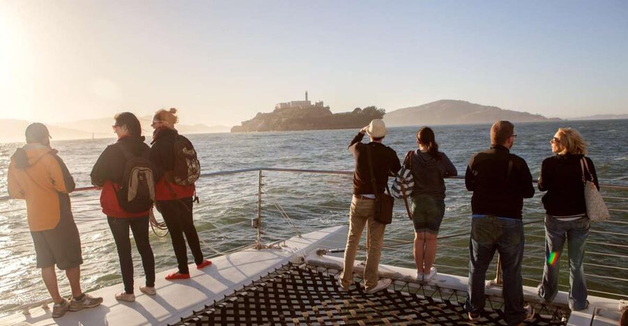 San Francisco Bay Sunset Cruise by Luxury Catamaran - Pier 39 to Alcatraz: the first part of the sail