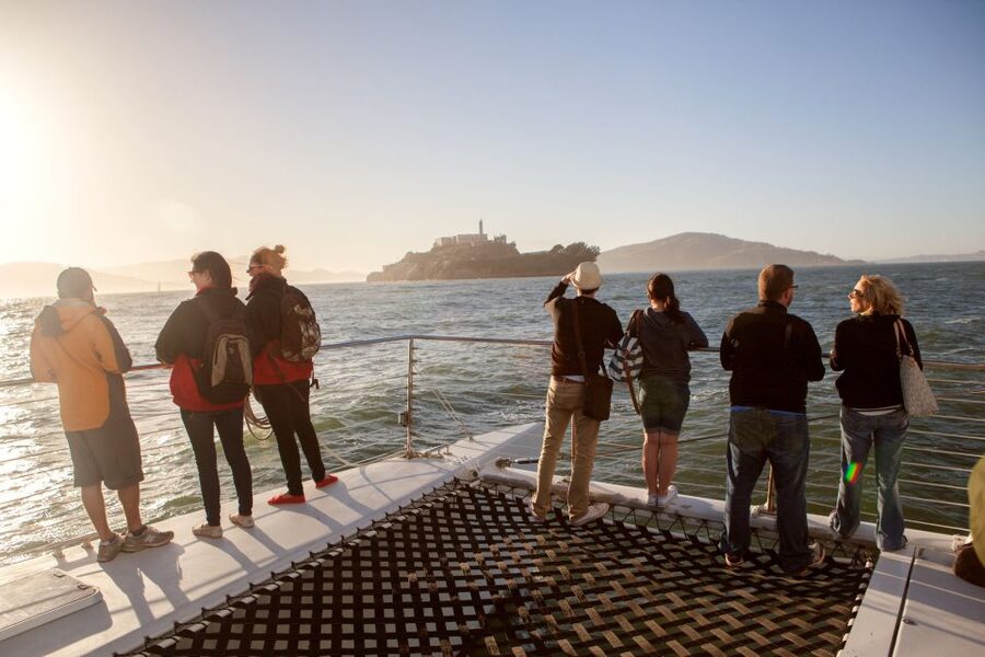 San Francisco Bay Sunset Cruise by Luxury Catamaran - Sausalito, sea life, and the open Bay