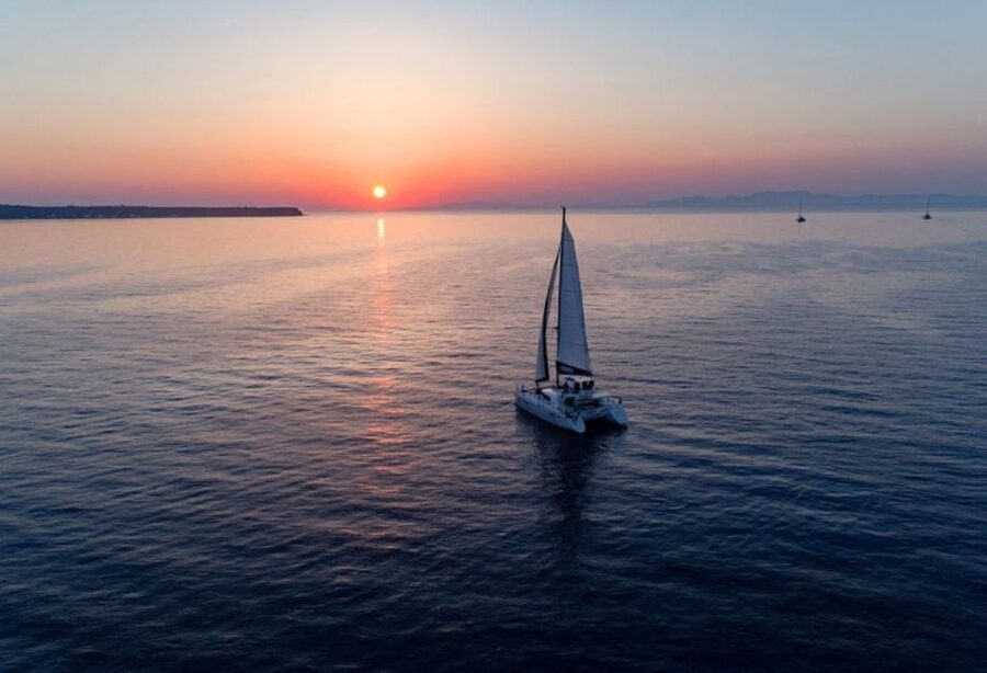 Santorini: Luxury Sunset Cruise with Dinner & Open Bar - The BBQ dinner and open bar