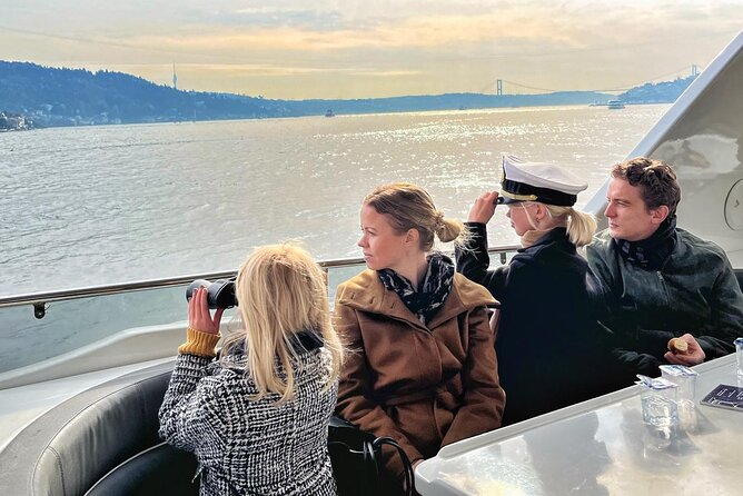 Scenic Bosphorus Sunset Cruise – 2.5 Hours of Luxury & Views - Dolmabahçe Mosque and the palace waterfront
