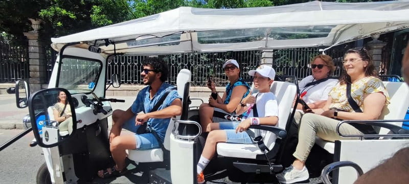 "See Madrid Differently: A Premium Private Tuk Tuk Ride" - Royal Madrid, from the Arab Wall to the Palace