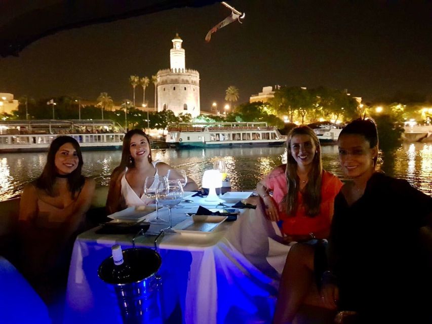 Seville: Exclusive River Boat Tour with Tapas - The 1929 exhibition buildings from the river