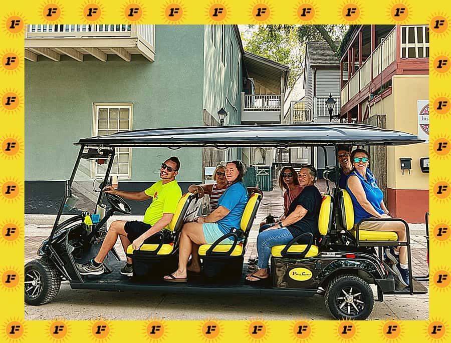 St.Augustine History Tour on Premium Golf Cart with PiCk Up - Key points to know before you book