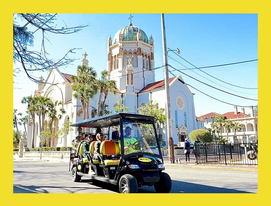 St.Augustine History Tour on Premium Golf Cart with PiCk Up - The Castillo and the city’s Spanish beginning