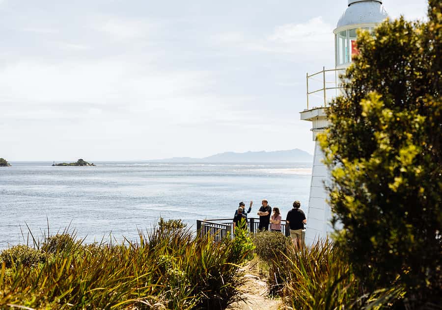Strahan: The Pillinger Explorer Exclusive Cruise - Bonnet Island and its isolated lighthouse