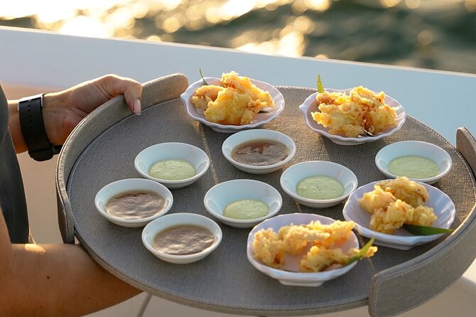Sunseeker Superyacht: VIP Dining, Premium Drinks & Music - Palm Jumeirah and Atlantis from the water