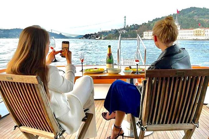 Sunset or Daytime Istanbul Guided Luxury Yacht Cruise with Snacks - Dolmabahçe Palace and the European shore