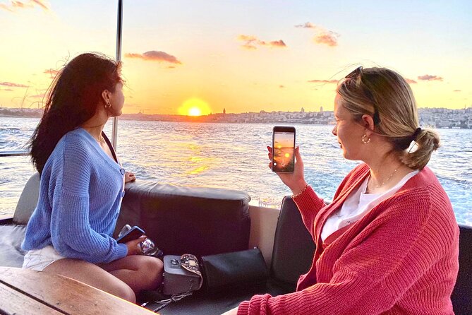 Sunset or Daytime Istanbul Guided Luxury Yacht Cruise with Snacks - Boarding the glass-enclosed yacht