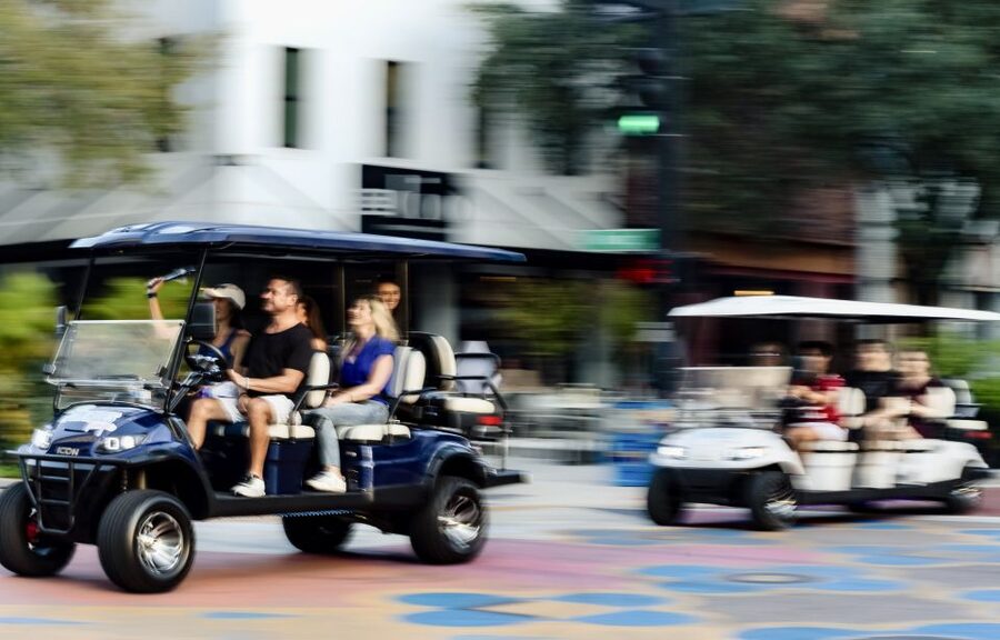Tampa: Guided City Tour in Deluxe Street Golf Cart - The final loop through bridges and the Convention Center