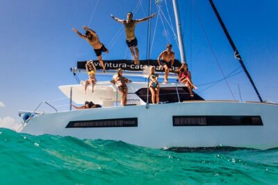 Tulum: Luxury Sail & Snorkel – All Inclusive 34′ Catamaran