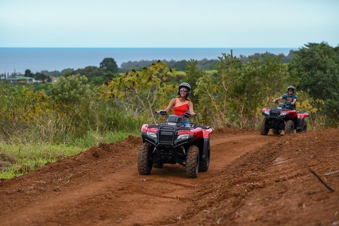 Umauma Falls Deluxe ATV Waterfall and Swim Experience - A working ranch road above the Hamakua Coast