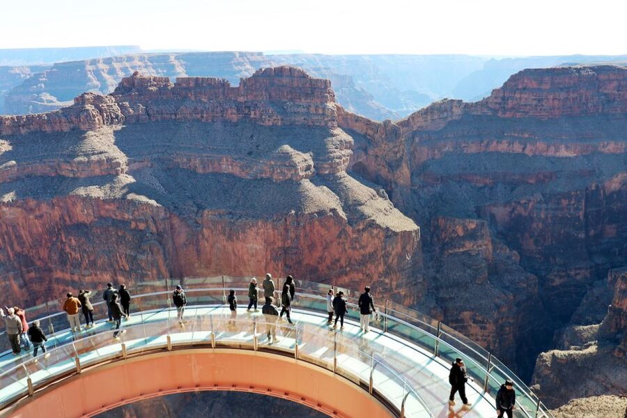 Vegas: VIP West Rim Helicopter Tour + Skywalk Option - Guano Point and its open canyon edges