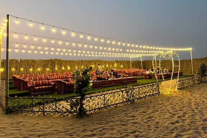 VIP Desert Safari Abu Dhabi with Private Seating Area - From Abu Dhabi pickup to the first dunes