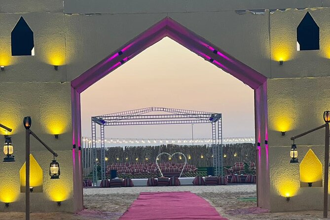 VIP Desert Safari Abu Dhabi with Private Seating Area - The camel farm visit