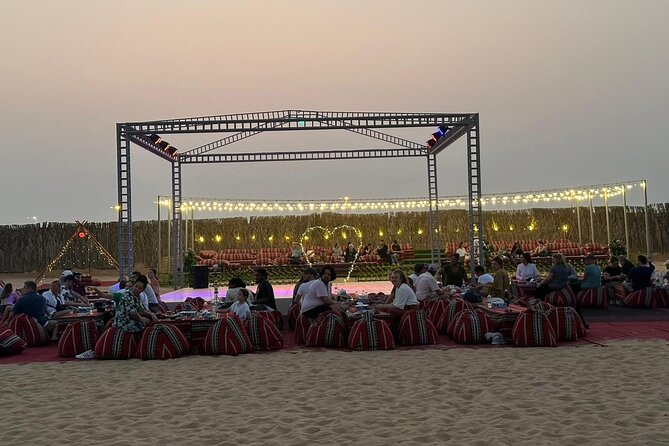 VIP Desert Safari Abu Dhabi with Private Seating Area - Nighttime atmosphere and the need for a warm layer