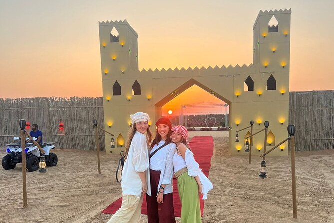 VIP Desert Safari Abu Dhabi with Private Seating Area - Sunset from the open Abu Dhabi dunes