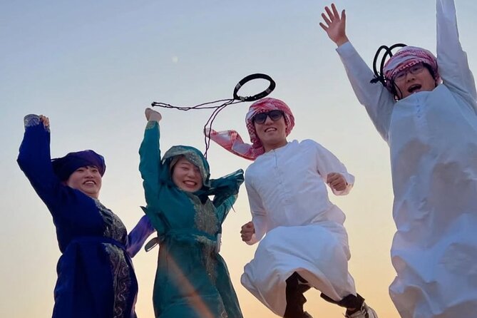 VIP Desert Safari with 4x4 pick up & drop, camel ride bbq dinner - Sunset photos on the open sand