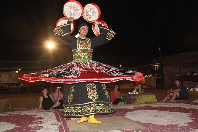 VIP Dubai Desert Safari with Dinner served at table and 3 live Shows - Belly dancing, Tanoura, and the fire show
