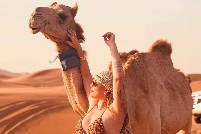Vip Evening Desert Safari with quad bike,Camel Riding & Dinner - Five shows keep the evening moving