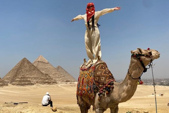 VIP Giza Pyramids, Sphinx, Lunch,Camel Ride & inside 3rd pyramid - The Great Pyramid of Khufu, Egypt’s giant centerpiece
