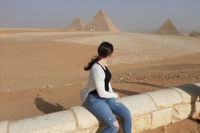 VIP Private Tour Giza Pyramids,Inside Pyramid ,Camel Ride ,lunch - Seeing the three pyramids at Giza