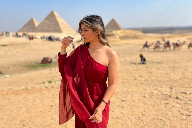 Vip Tour Giza pyramids, sphinx with Camel Ride and Vip lunch - The pyramids of Khufu, Khafre, and Menkaure