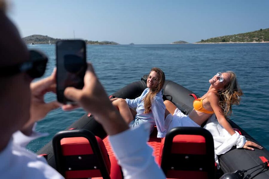 Zadar: Island Luxury Speedboat Tour with Snorkeling - What the boat ride feels like