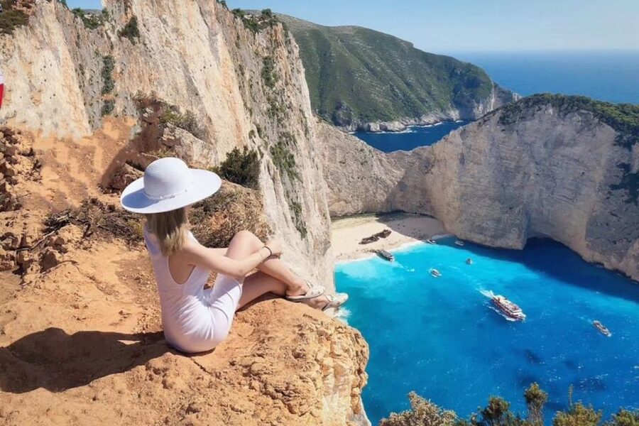 Zakynthos Small Group Tour Shipwreck & Blue Caves Land & Sea - Three hours on the Ionian Sea