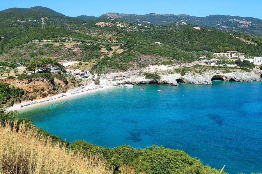 Zakynthos Small Group Tour Shipwreck & Blue Caves Land & Sea - Anafonitria brings lunch and a slower hour