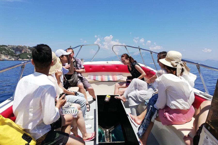 Zakynthos Small Group Tour Shipwreck & Blue Caves Land & Sea - Xigia Beach is the day’s natural spa stop
